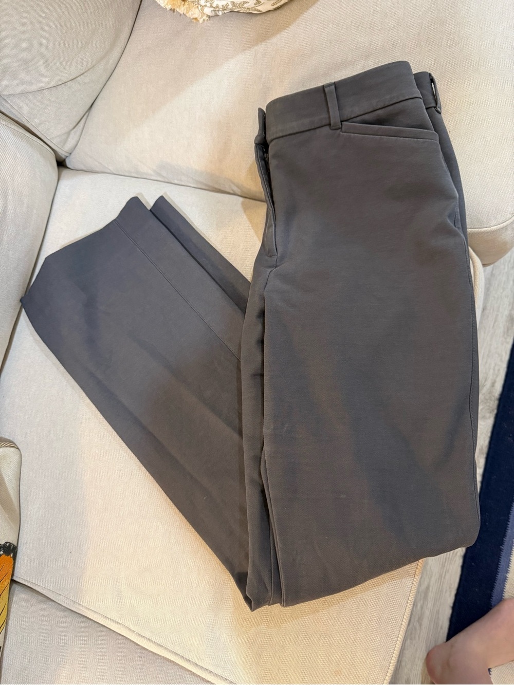 White House Black Market Charcoal Stretch Chinos